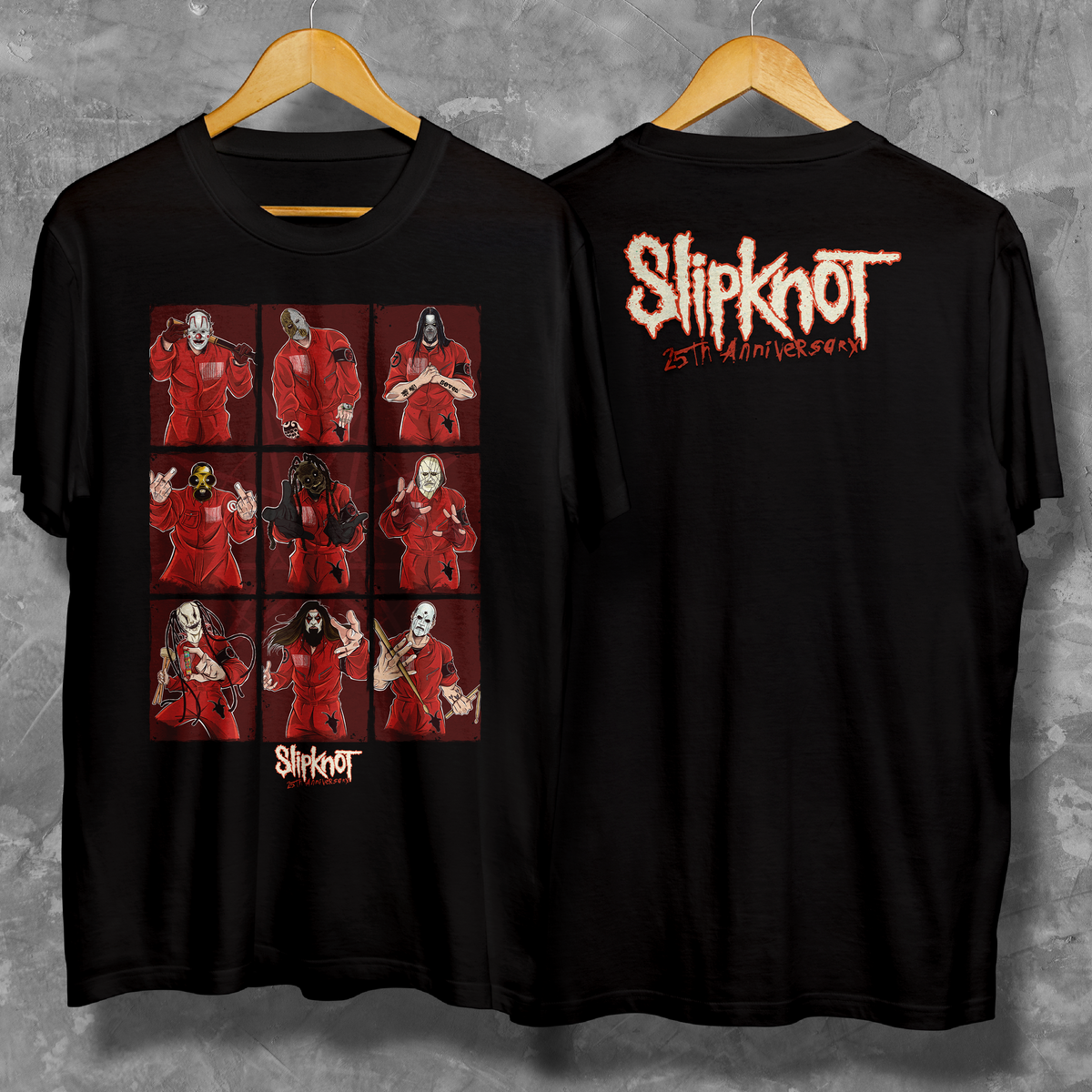 Nome do produto: Camiseta - Slipkot - 25º Anniversary | Diego Alves Arts