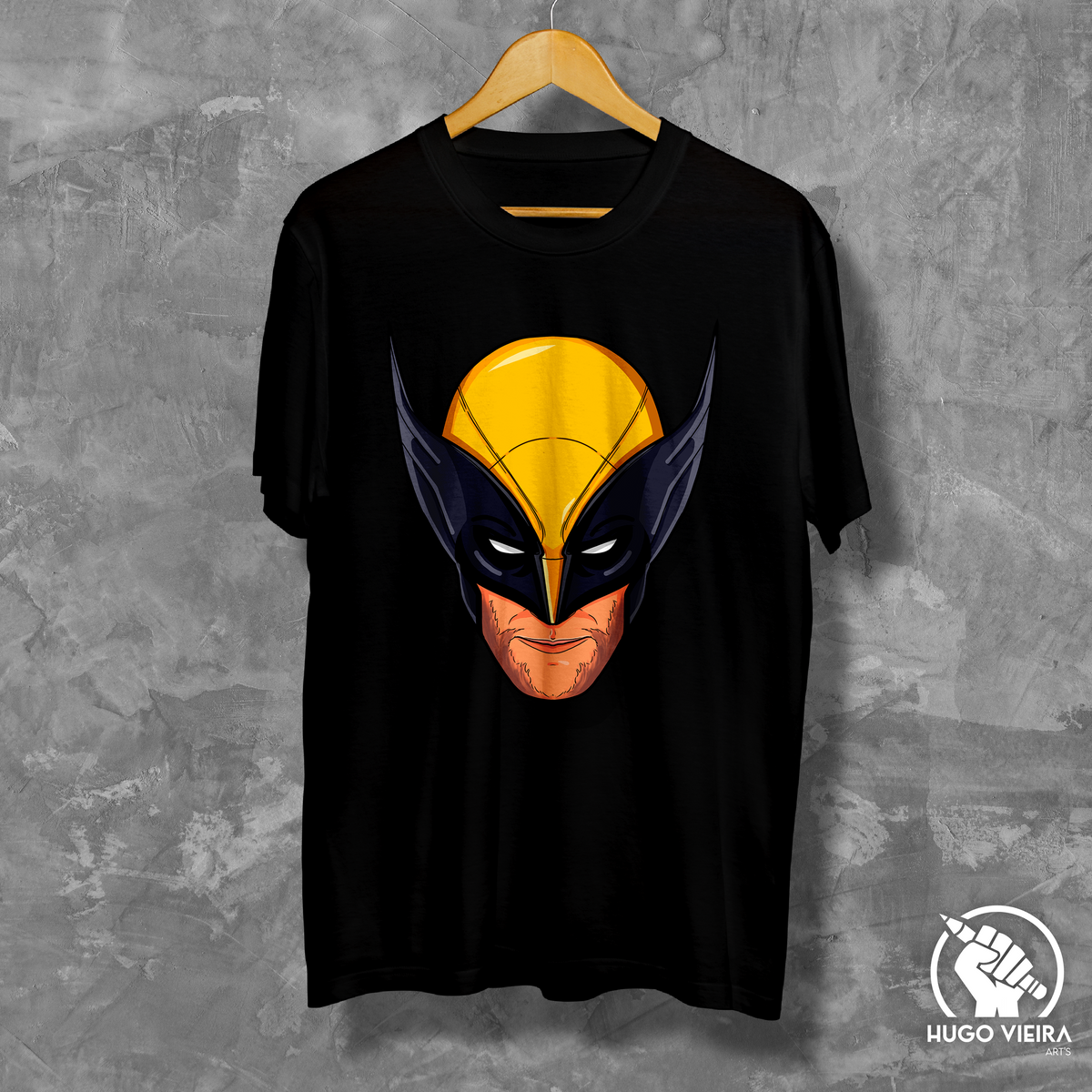 Nome do produto: Camiseta - Cabeça Wolverine | Hugo Vieira Arts