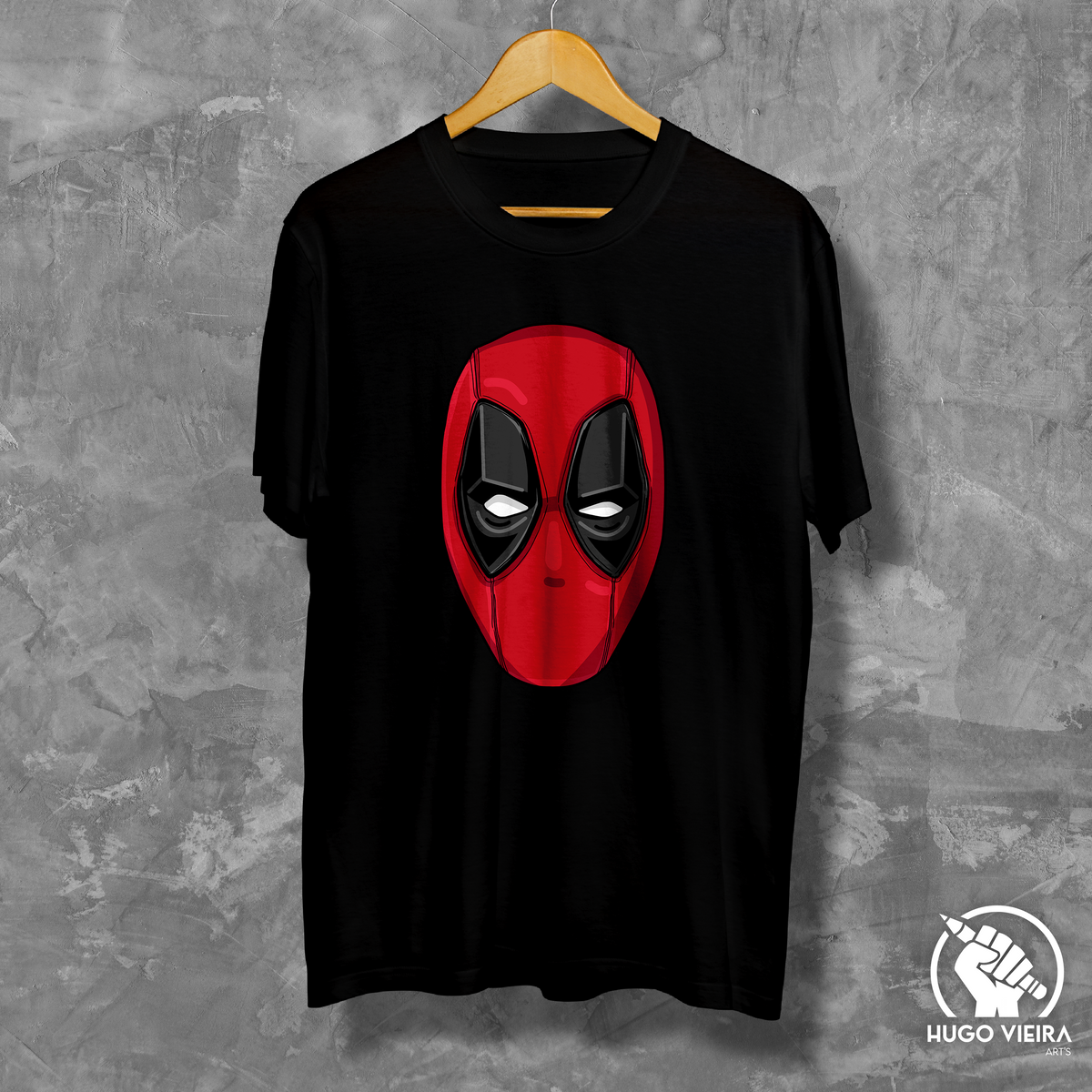 Nome do produto: Camiseta - Cabeça Deadpool | Hugo Vieira Arts