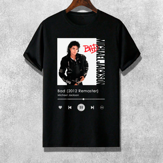 Camiseta - Michael Jackson - Bad | Playlist