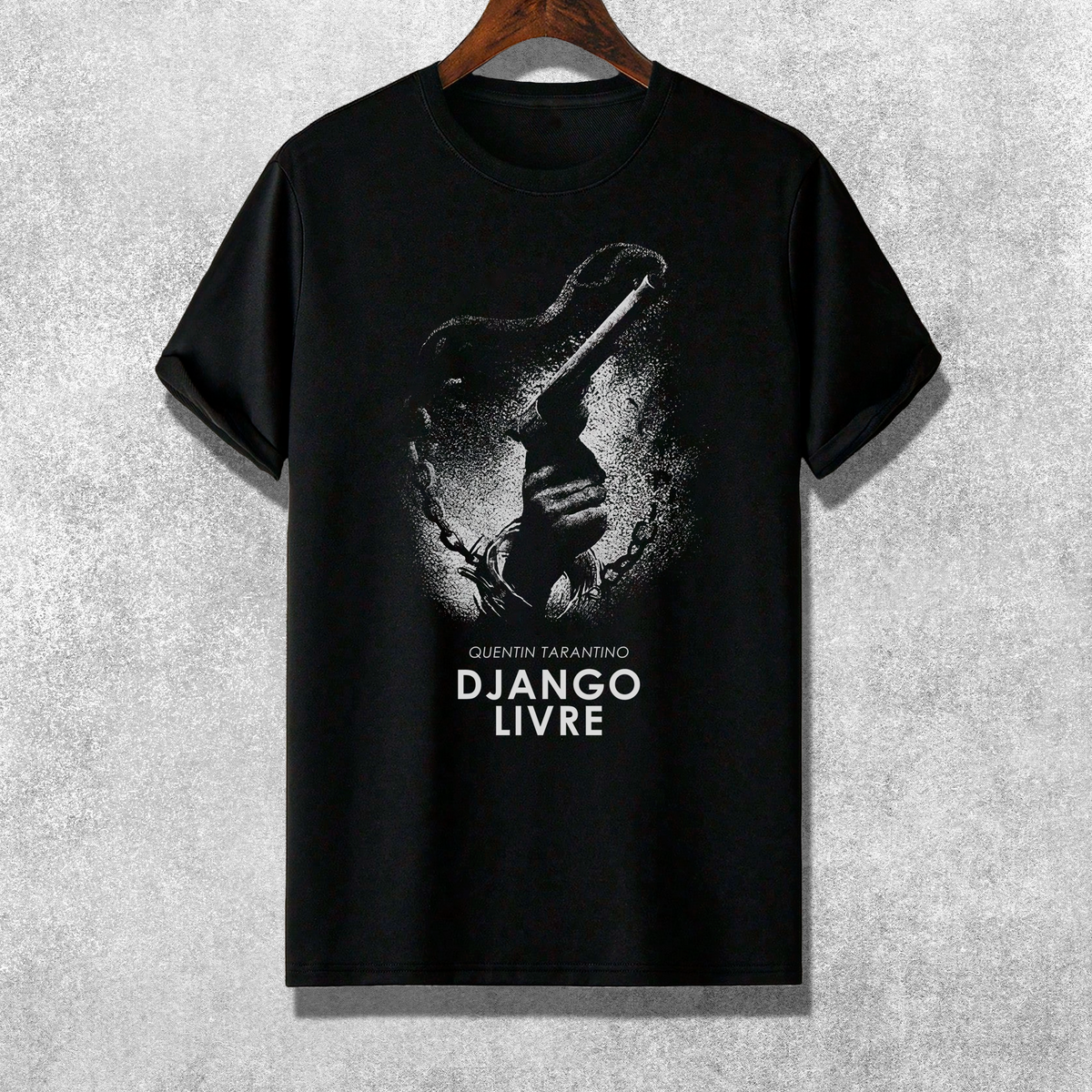 Nome do produto: Camiseta - Django Livre | Coleção Movies Ink