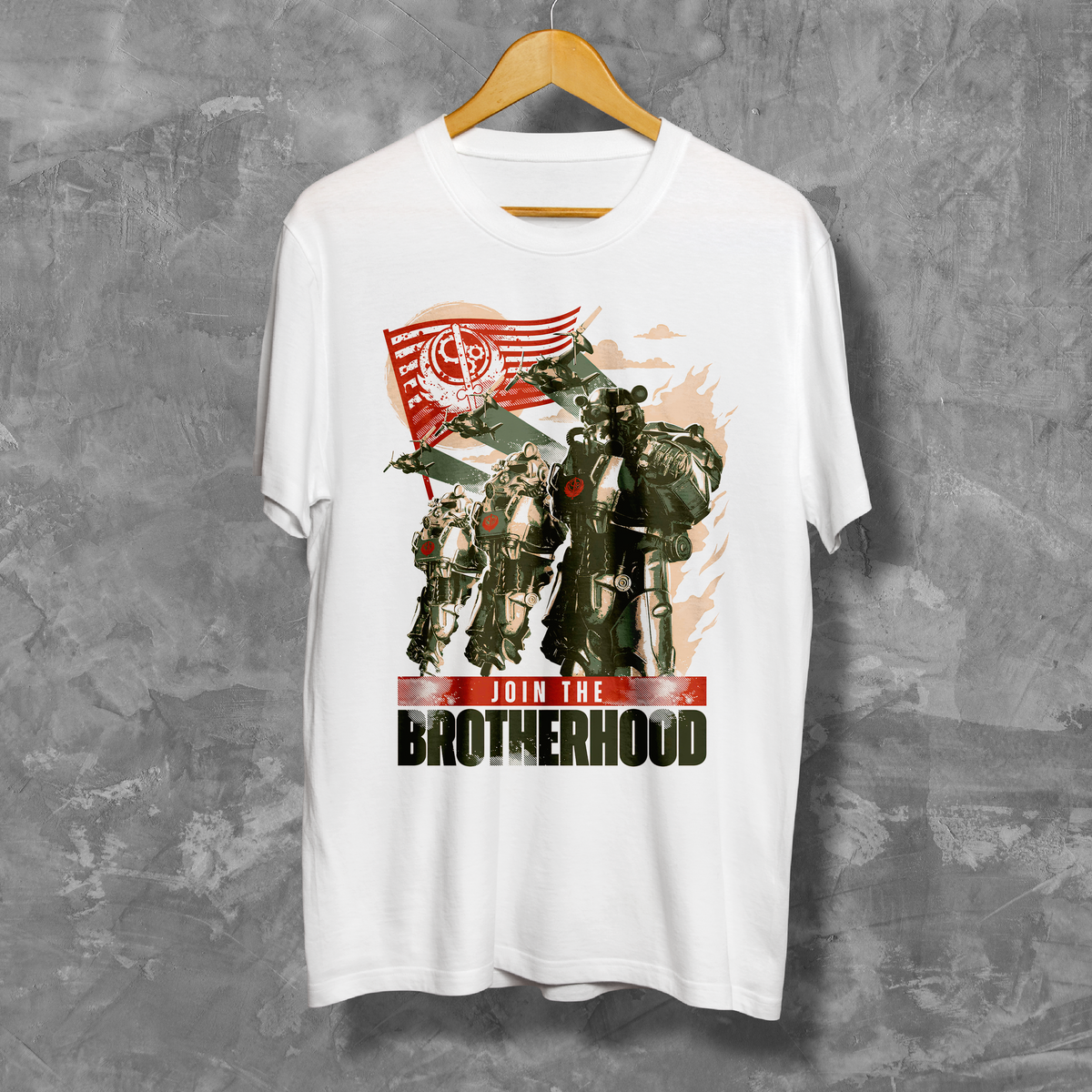 Nome do produto: Camiseta - Brotherhood - Fallout