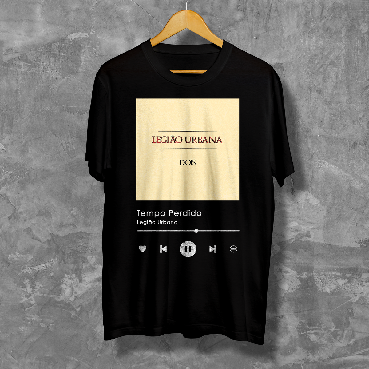 Nome do produto: Camiseta - Tempo Perdido - Legião Urbana