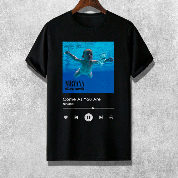 Camiseta - Nirvana - Come as You Are | Playlist