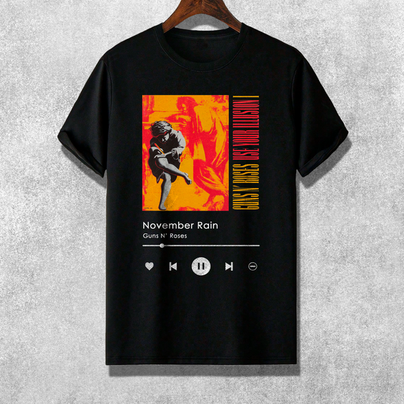 Camiseta - Guns N' Roses - November Rain | Playlist