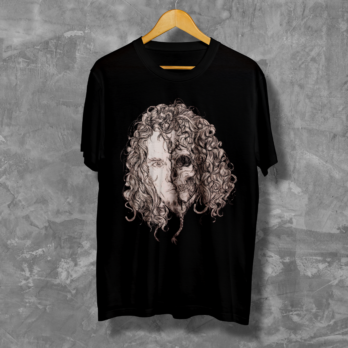 Nome do produto: Camiseta - Layne Staley Caveira