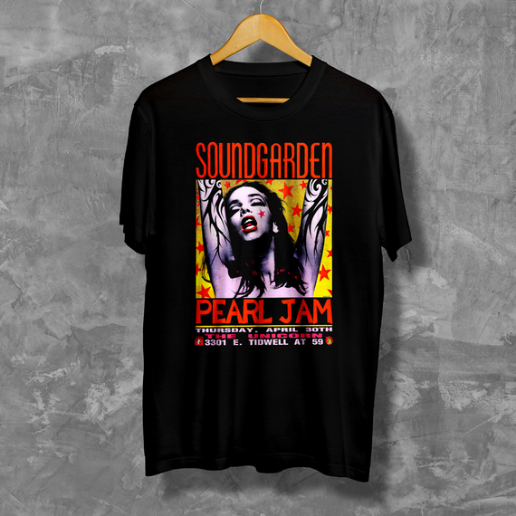 Camiseta - Soundgarden e Pearl Jam - Poster