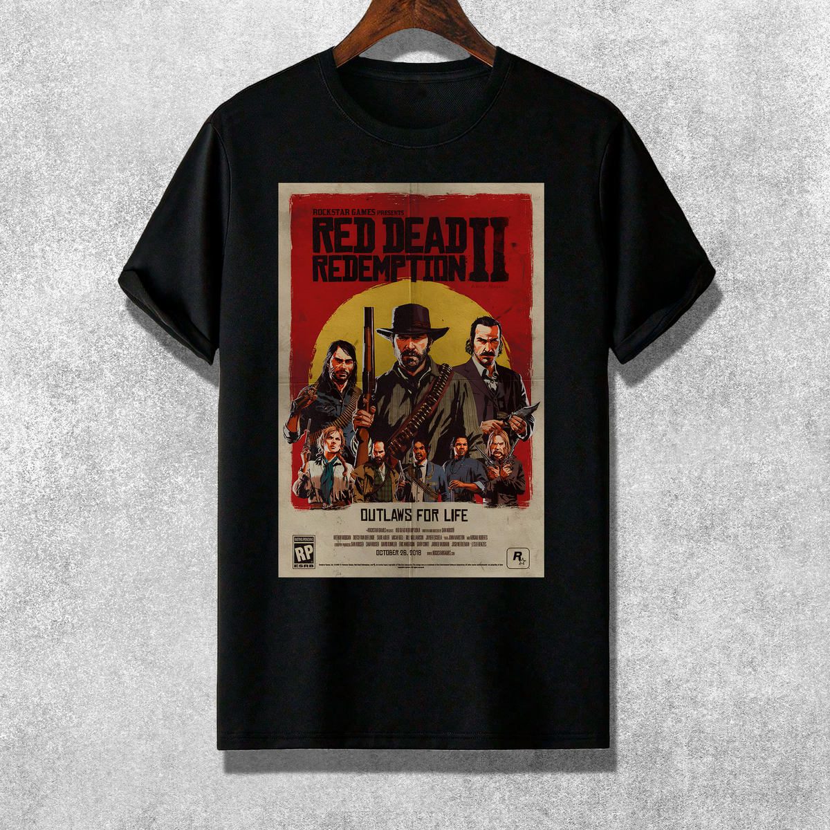 Nome do produto: Camiseta - Poster Red Dead Redemption 2