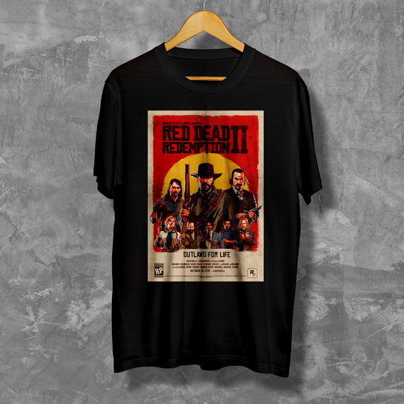Camiseta - Poster Red Dead Redemption 2
