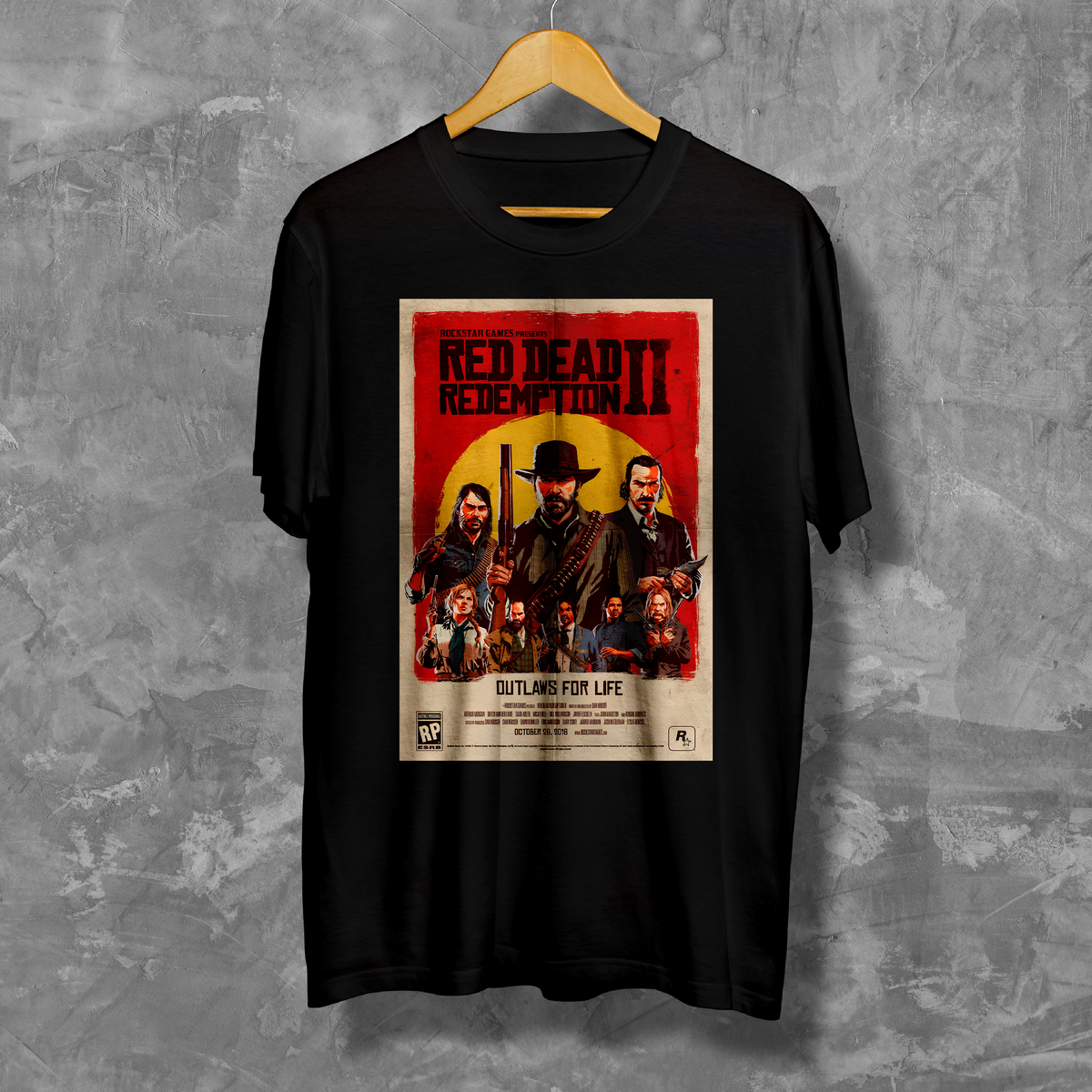 Nome do produto: Camiseta - Poster Red Dead Redemption 2