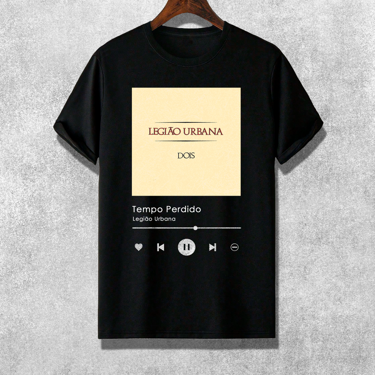 Nome do produto: Camiseta - Legião Urbana - Tempo Perdido | Playlist