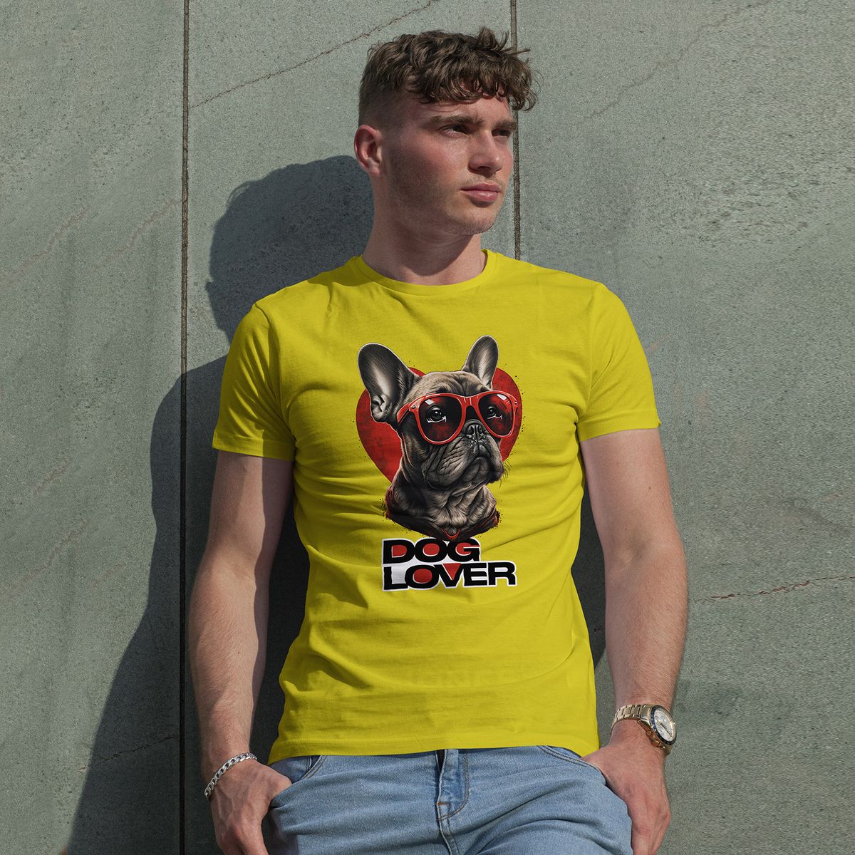 Nome do produto: Camiseta Masculina - Dog Lover