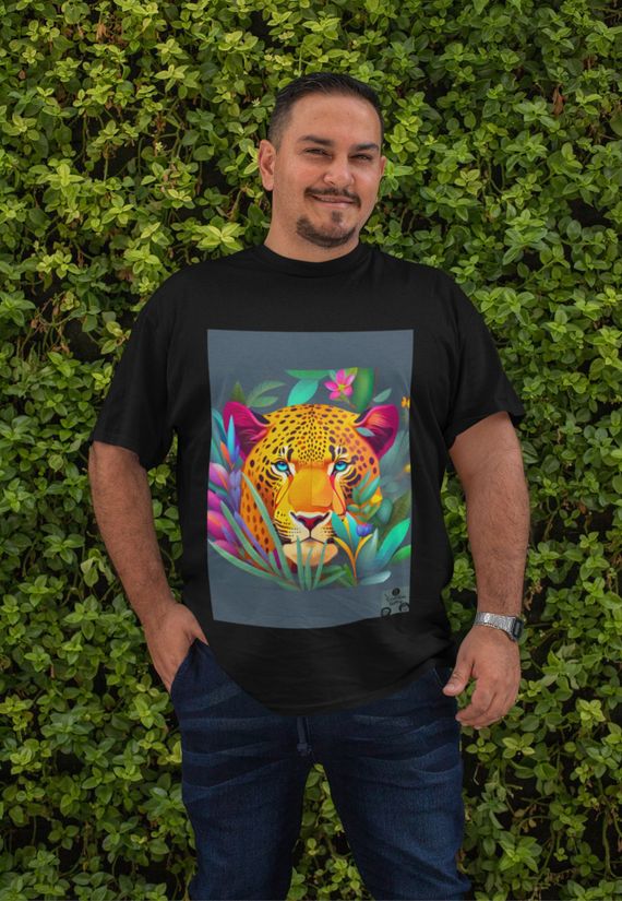 Camiseta  T -Shirt Plus Size  Face do Jaguar #02/04
