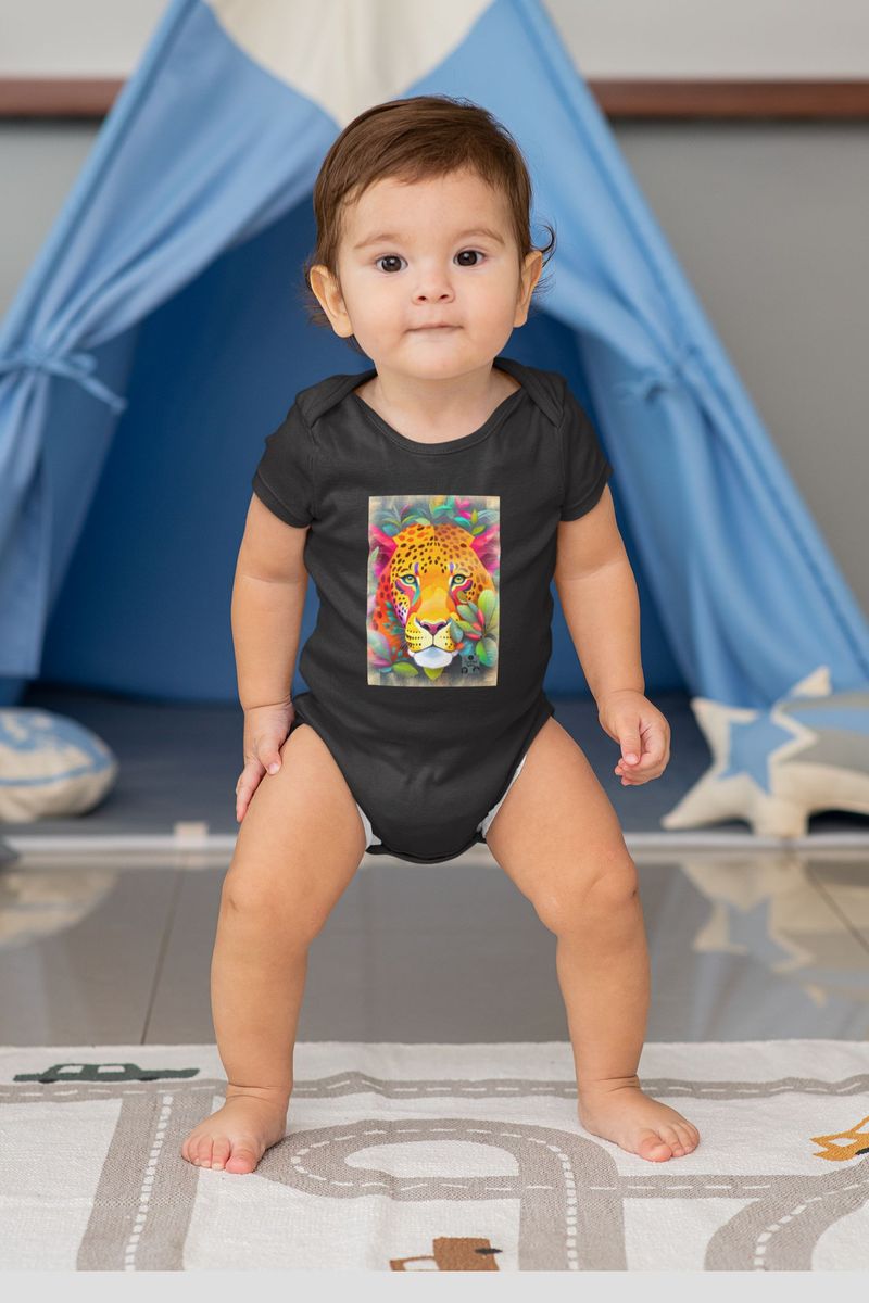 Nome do produto: Body Infantil – Face do Jaguar