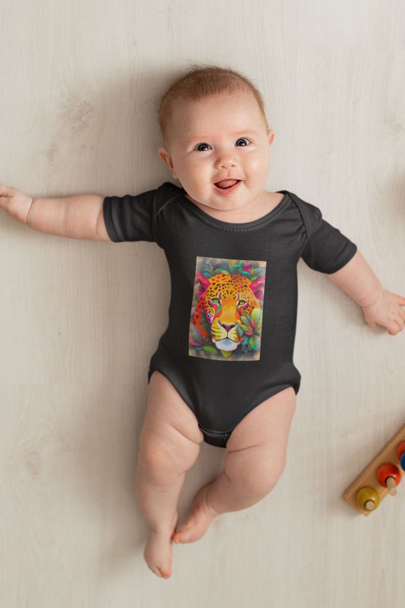 Nome do produto: Body Infantil – Face do Jaguar