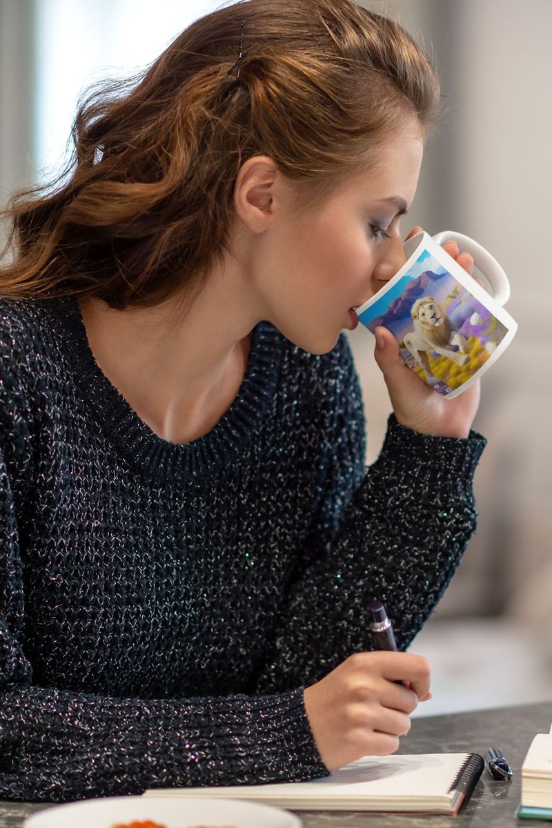 Nome do produto: Caneca cerâmica - Coleção Leão de Judá