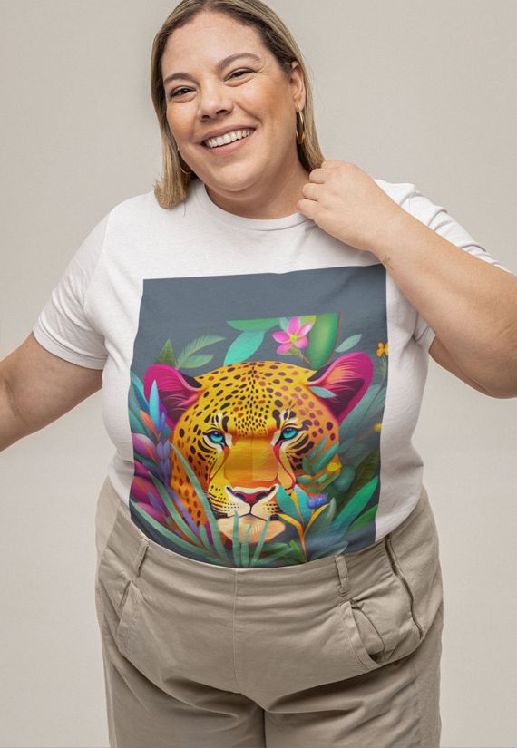 Camisetas T - Shirt Plus Size - Coleção Face do Jaguar #02/04
