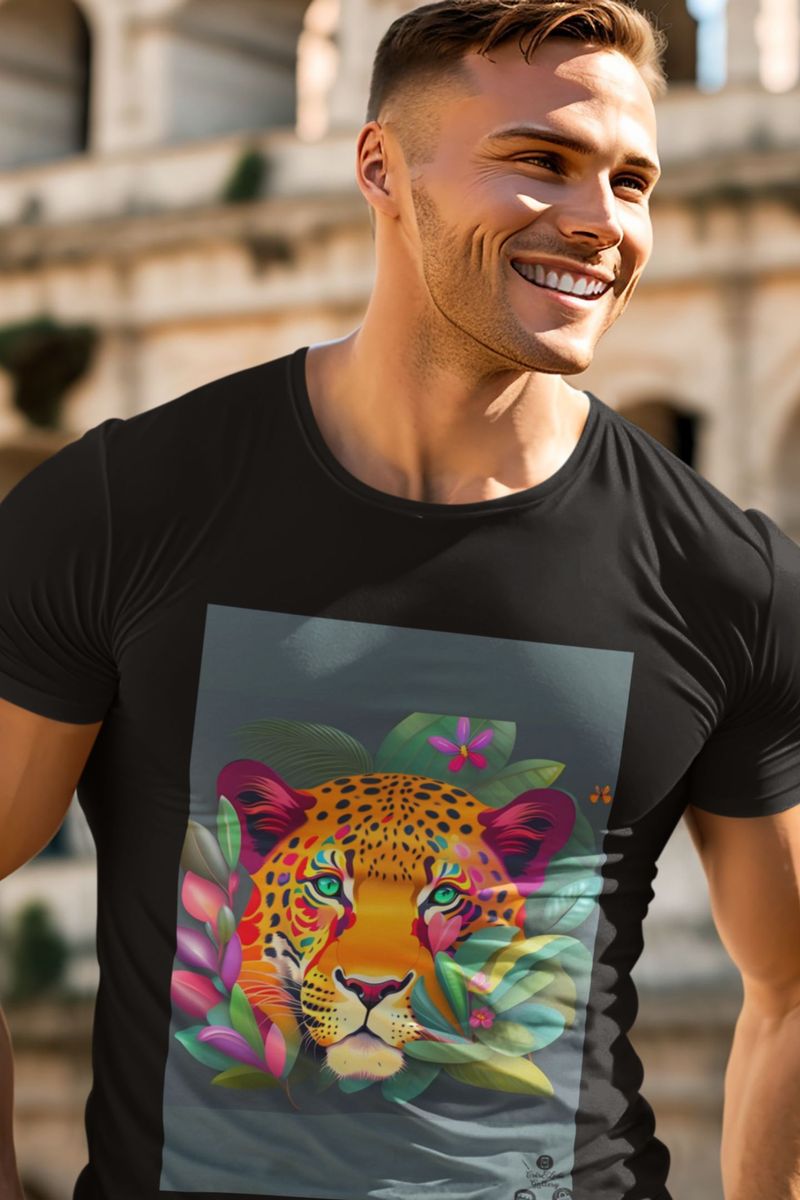 Nome do produto: Camiseta T-Shirt Quality  Coleção Face do Jaguar #03/04