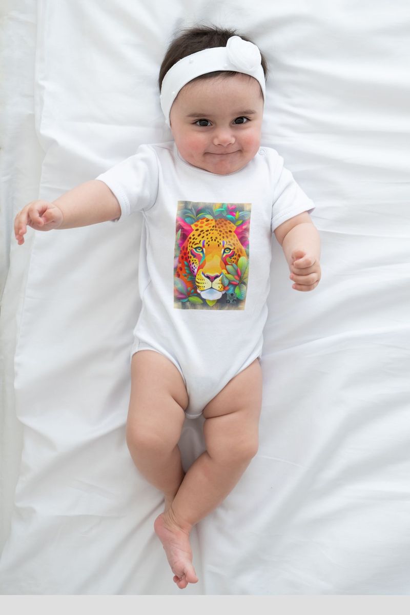 Nome do produto: Body Infantil – Face do Jaguar