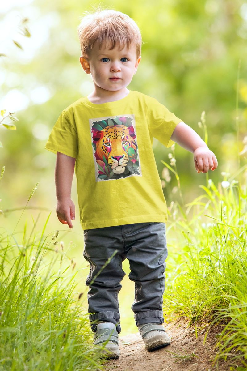 Nome do produto: Camiseta Quality Infantil (2 a 8) - Face do Jaguar