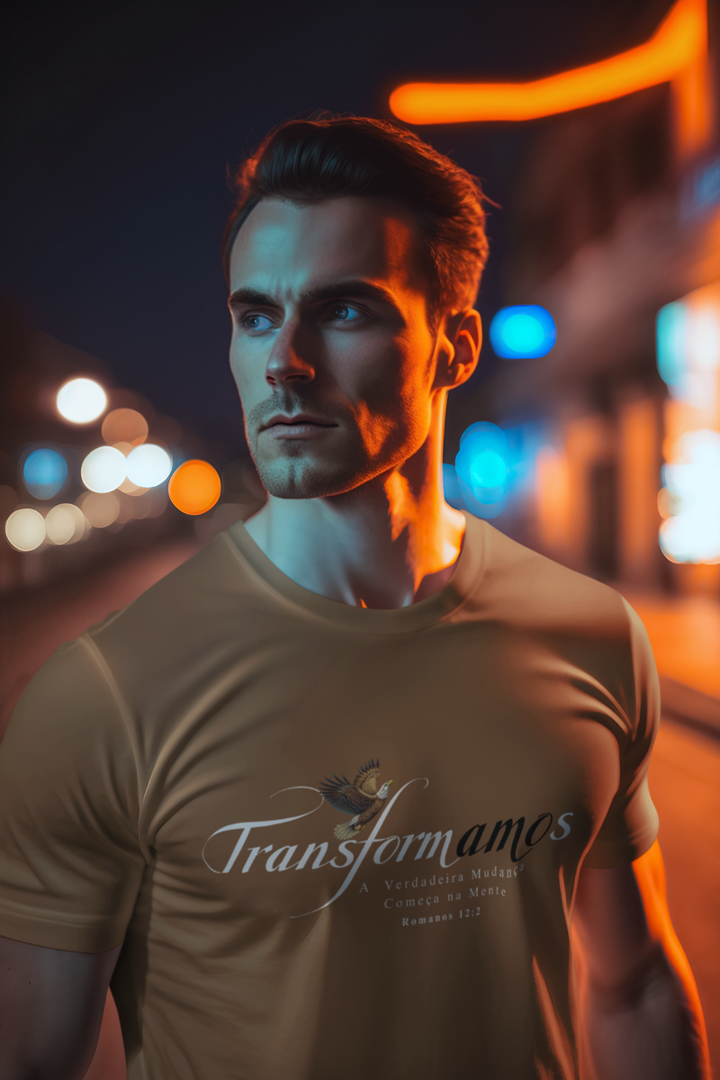 Nome do produto: T-Shirt Pima Unissex 22 - TransformAMOs - Romanos 12.2