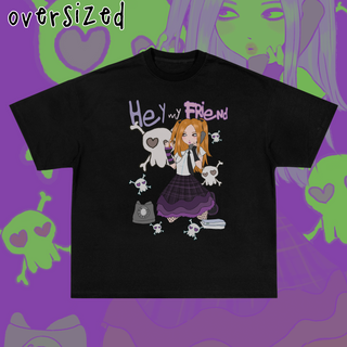 Nome do produtoCamiseta Oversized 'HEY MY FRIEND (tommy heavenly6)'