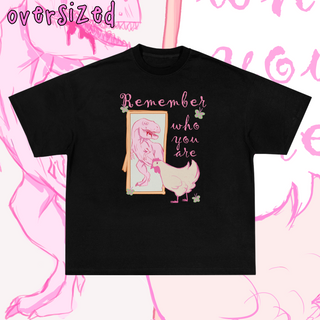 Nome do produtoCamiseta Oversized 'REMEMBER WHO YOU ARE'