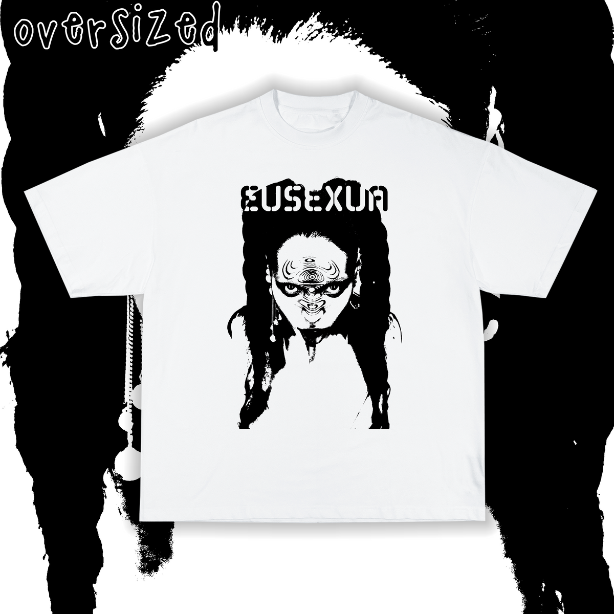 Nome do produto: Camiseta Oversized Branca \'EUSEXUA (Fka Twigs) versão 1\'