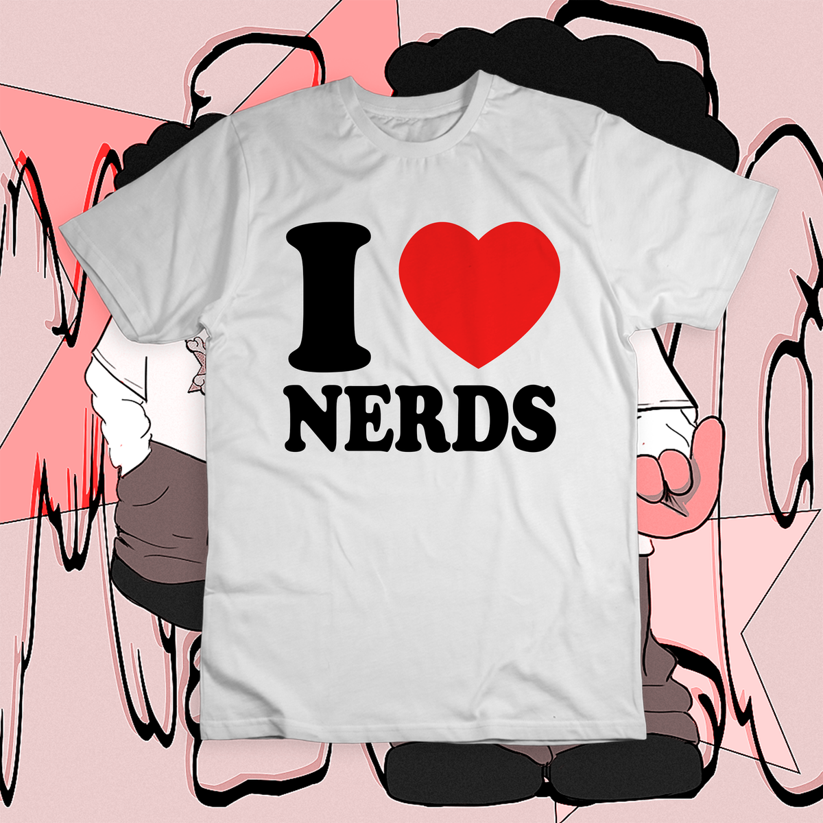 Nome do produto: Camiseta \'I LOVE NERDS\'