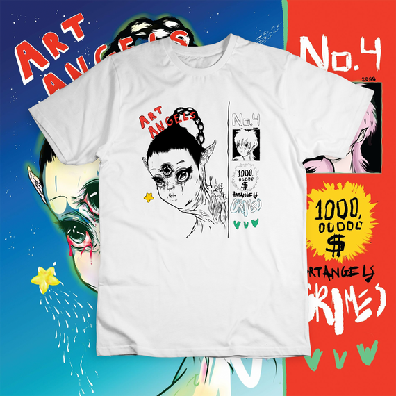 Camiseta 'GRIMES - ART ANGELS'