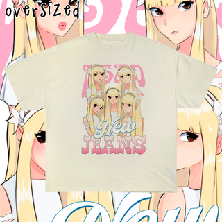 Nome do produtoCamiseta Oversized 'NEWJEANS - ASAP (Versão Anime)'