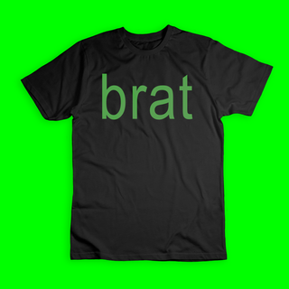 Camiseta Preta 'CHARLI XCX - BRAT'