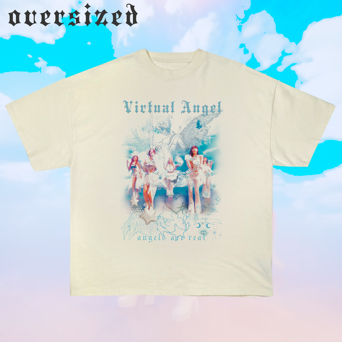 Nome do produto: Camiseta Oversized \'ARTMS - VIRTUAL ANGEL\'