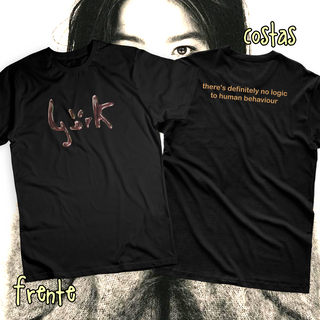 Camiseta Frente e Costas 'BJORK - HUMAN BEHAVIOUR'