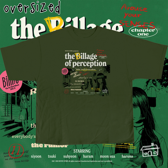 Camiseta Oversized 'BILLLIE - THE BILLAGE OF PERCEPTION (1)'