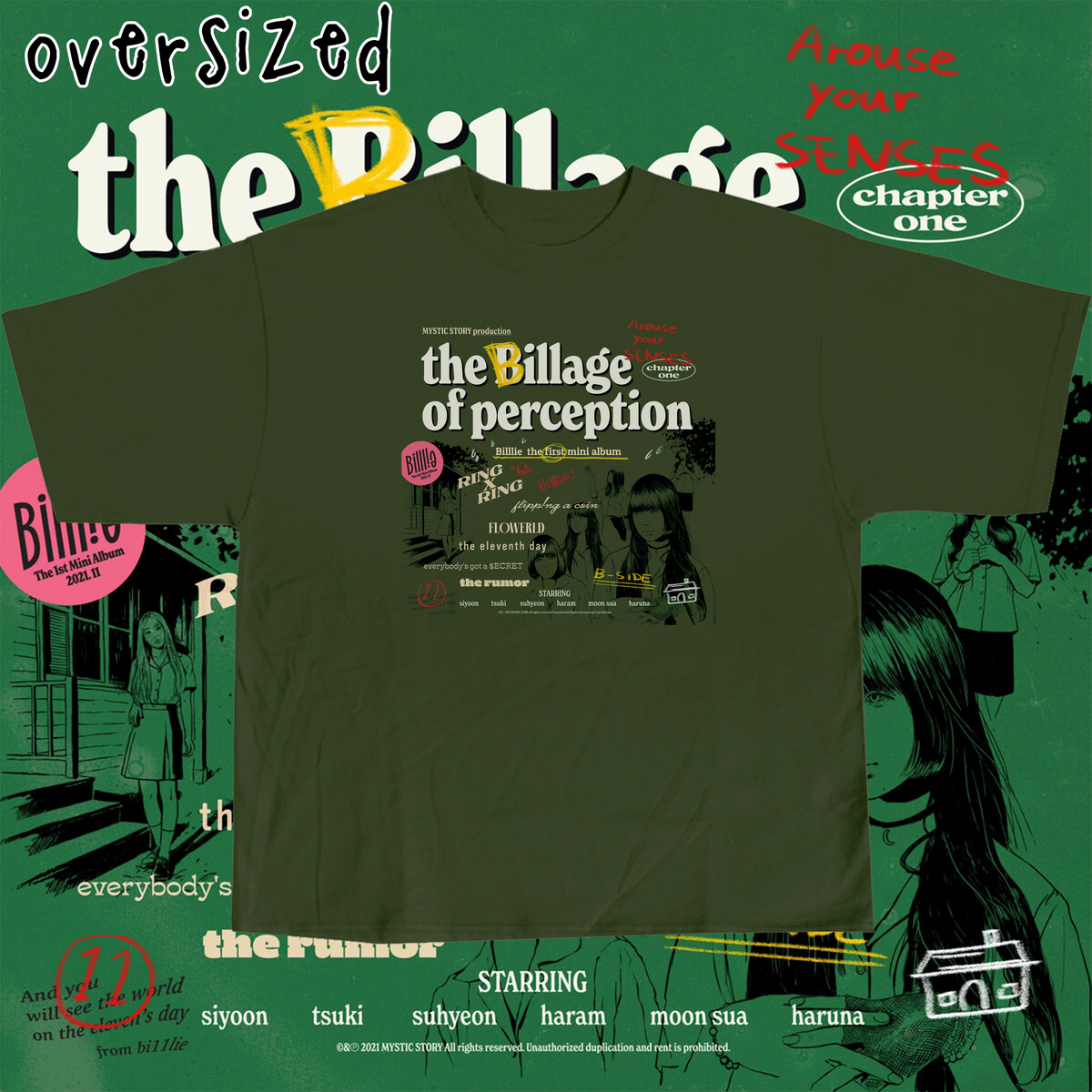 Nome do produto: Camiseta Oversized \'BILLLIE - THE BILLAGE OF PERCEPTION (1)\'