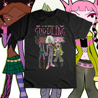 Camiseta 'ALL THE GHOULS ARE GHOULING'