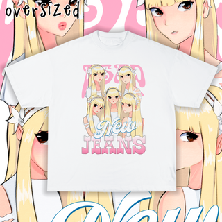 Nome do produtoCamiseta Oversized 'NEWJEANS - ASAP (Versão Anime)'