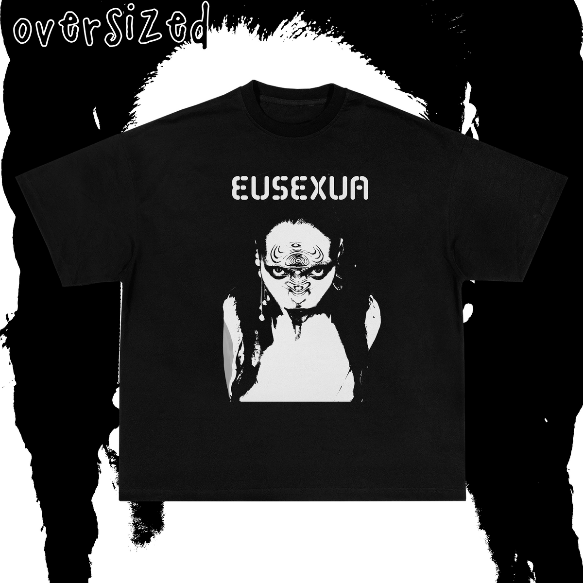 Nome do produto: Camiseta Oversized Preta \'EUSEXUA (Fka Twigs) versão 1\'