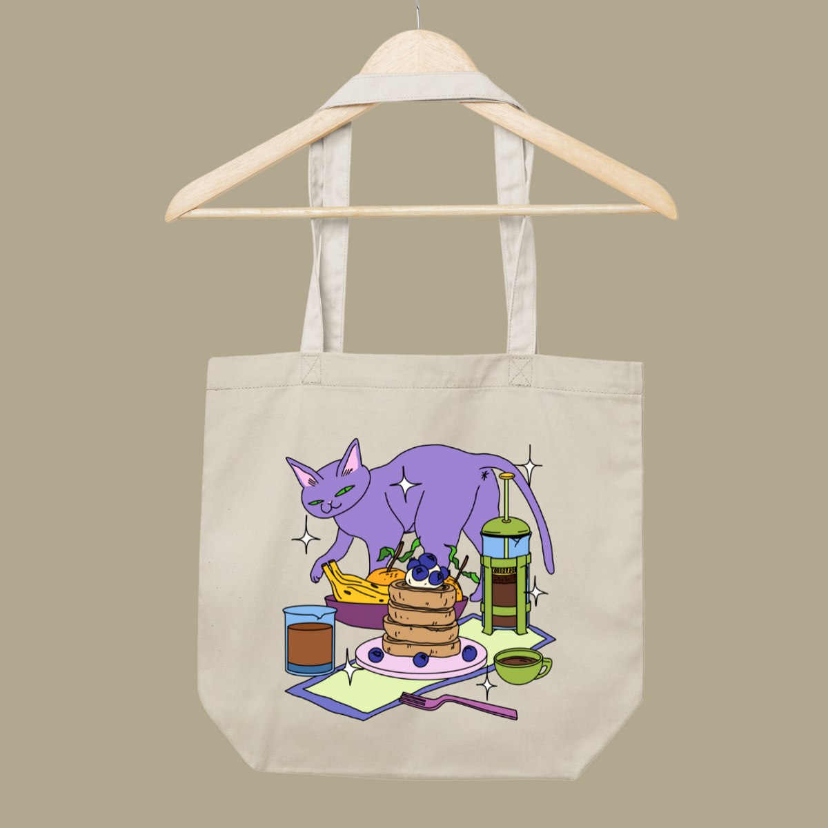 Nome do produto: ecobag - panquecas & gato