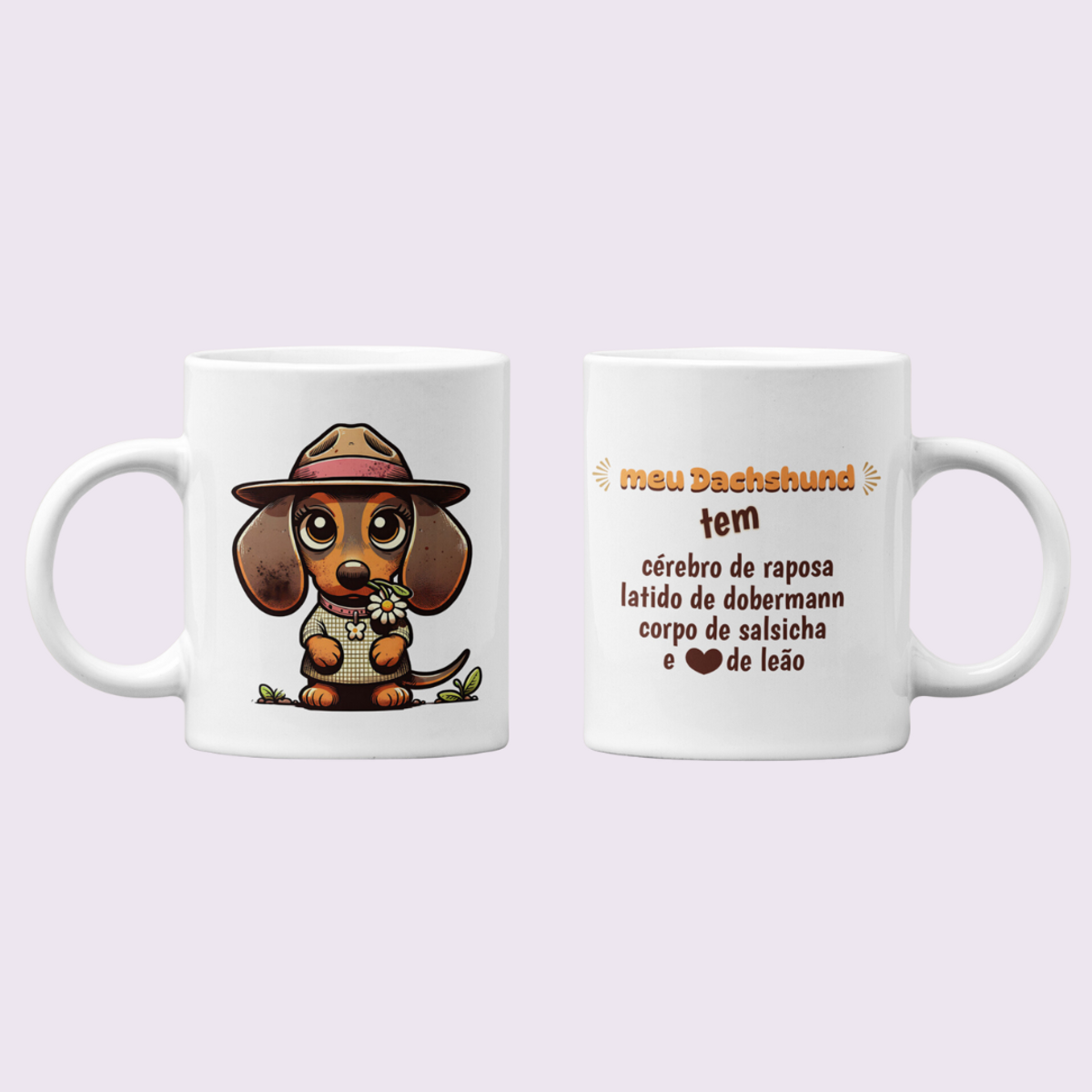 Nome do produto: caneca - meu dachshund