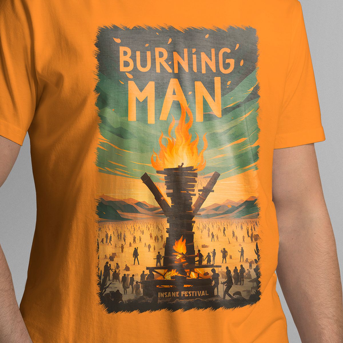 Nome do produto: T-SHIRT BURNING MAN FOG
