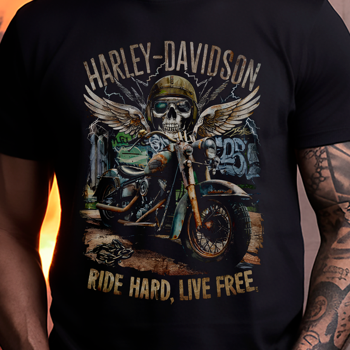 Nome do produto: T-SHIRT PRIME RIDE HARD LIVE FREE