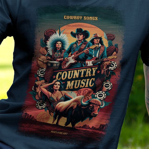 T-SHIRT QUALITY COUNTRY MUSIC ONE