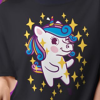 Nome do produtoTshirt Baby Long Unicornio Glamour