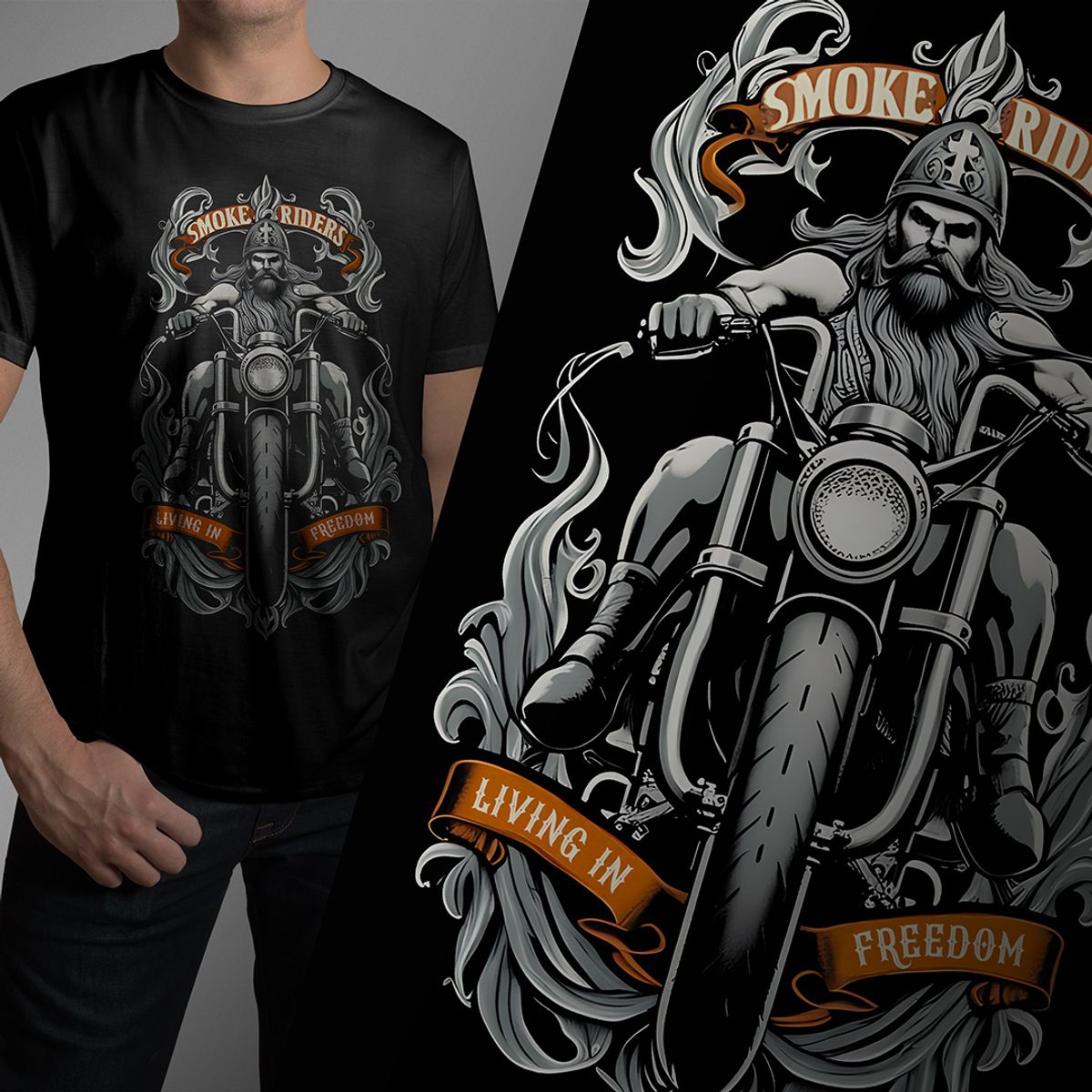 Nome do produto: T-SHIRT SMOKE RIDERS FREEDOM