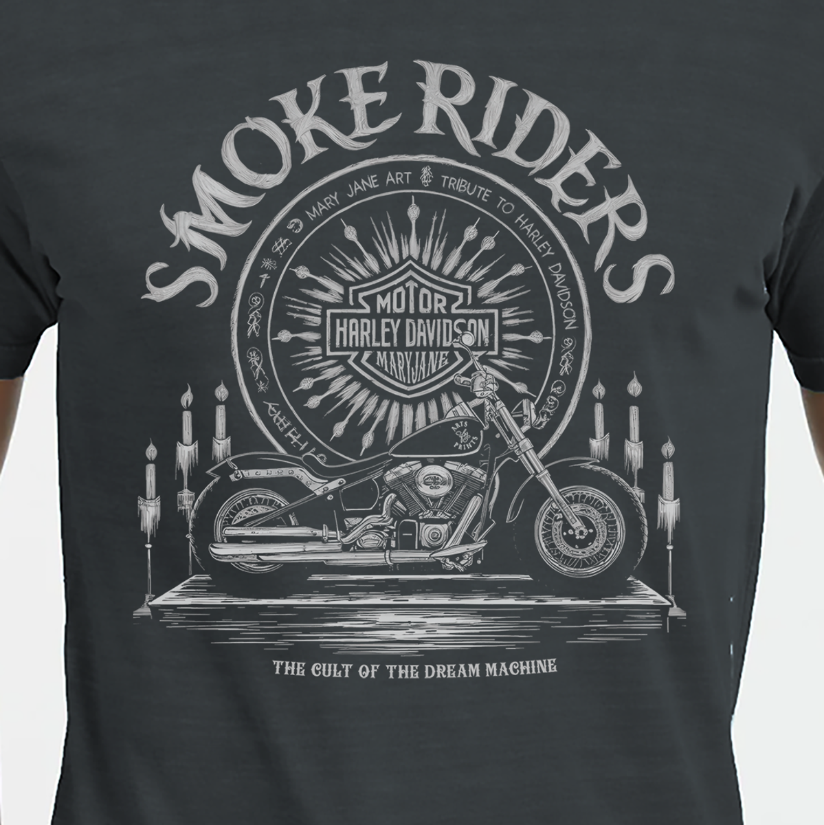 Nome do produto: T-SHIRT ESTONADA SMOKE RIDERS TRIBUTE