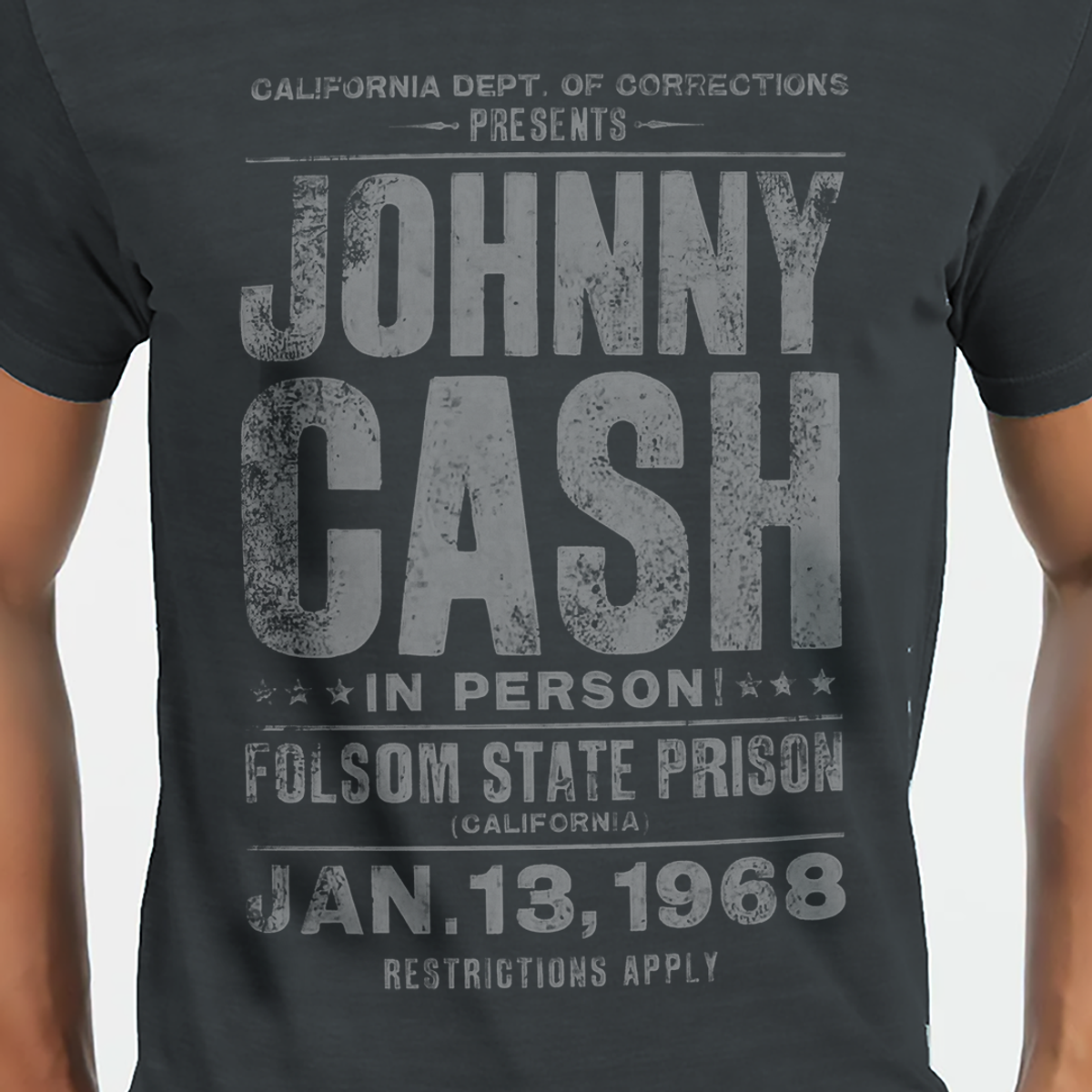 Nome do produto: T-SHIRT ESTONADA JOHNNY CASH