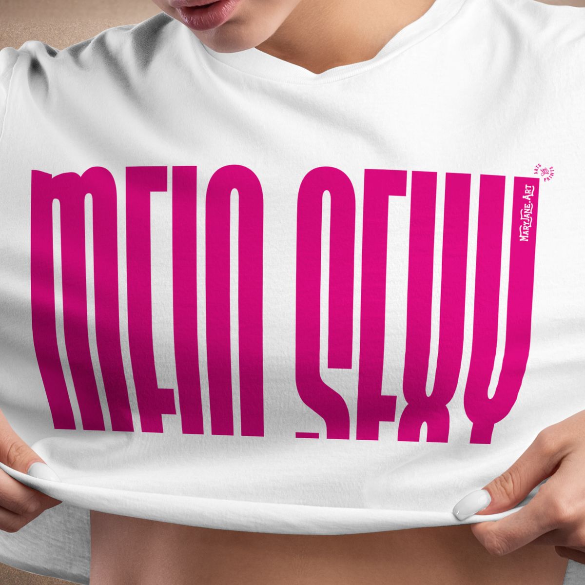 Nome do produto: Tshirt Cropped MEIO SEXY