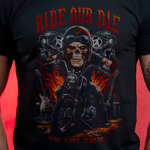 T-SHIRT PLUS SIZE RIDE OUR DIE